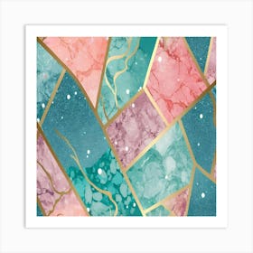 Abstract Marble Pattern 1 Art Print