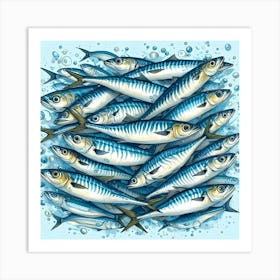 Sardines Art Print Art Print