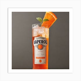 aperol wall chart Art Print