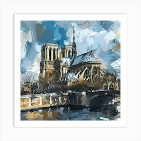 Paris Cathedral Art Print