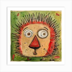 Abstract Hedgehog 3 Art Print