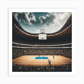 Basketball Court 28 Art Print