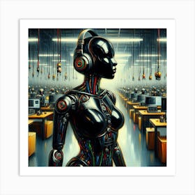 Robot Woman 28 Art Print