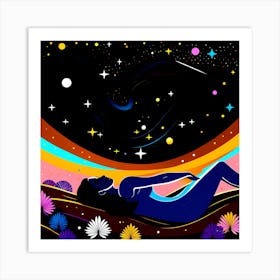 Dreams 7 vector art Art Print