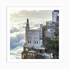 City On A Mountain Art Print