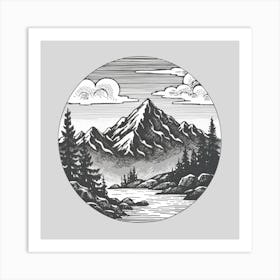 Mountain Landscape 4 Art Print