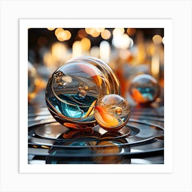 Glass Spheres 9 Art Print