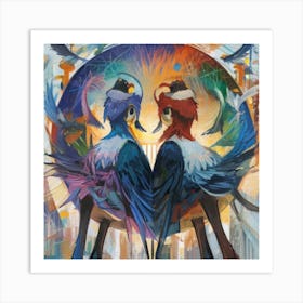 Birds Of Paradise Art Print