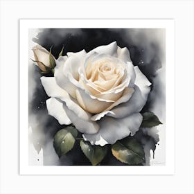 White Rose Art Print