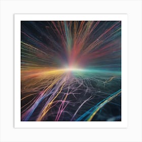 Abstract Rays Of Light 5 Art Print