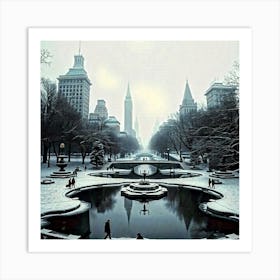 New York City Winter Art Print