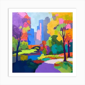 Abstract Park Collection Central Park New York City 3 Art Print