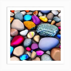 Colorful Rocks Art Print