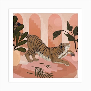 Easy Tiger Square Art Print