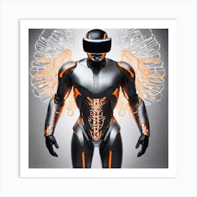 Futuristic Robot 96 Art Print