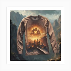 Fire And Ice Long Sleeve Art Print