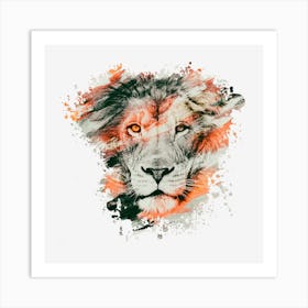 Lion Painting Art Print