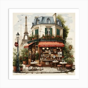 Old Paris By Csaba Fikker 2 Art Print