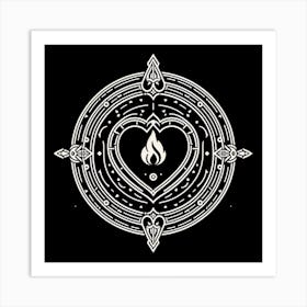 Heart Of Fire 1 Art Print