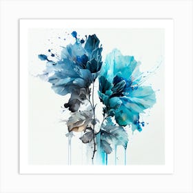 Watercolor Flower Abstract 4 Art Print