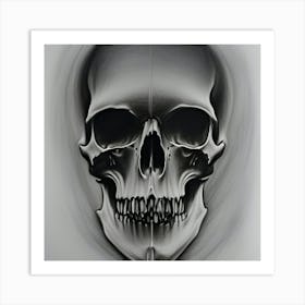 Skull Drawing Art Print