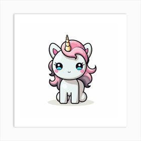 Cute Unicorn 723 Art Print