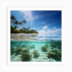 Underwater Coral Reef Art Print