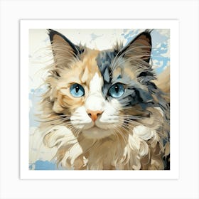 Portrait Of A Cat 1 Art Print