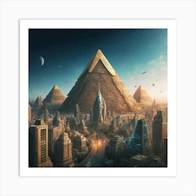 Egyptian City 2 Art Print