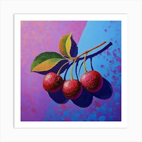 Three Cherries Art Art Print