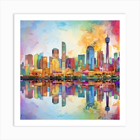 Toronto Skyline 1 Art Print