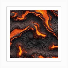 Lava Texture 7 Art Print