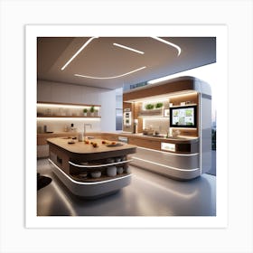 Modern Kitchen Design 11 Art Print