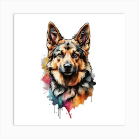 German Shepherd Dog Art Print