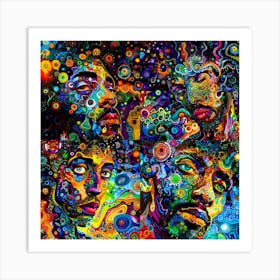 Spaced And Time - Psychedelic Art Print