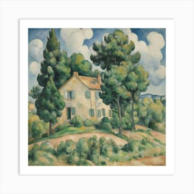 House And Trees Paul Cézanne Art Print 0 Art Print