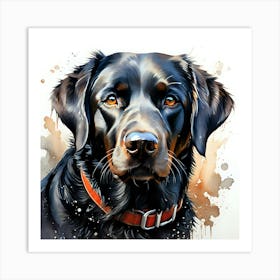 Black Labrador Retriever 9 Art Print