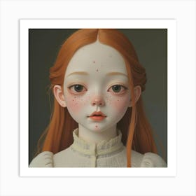 Doll With Freckles Art Print