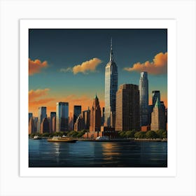 New York City Skyline Art Print