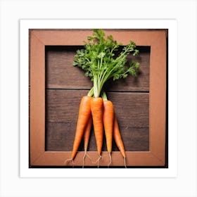 Carrots In A Frame 32 Art Print