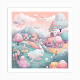 Fairytale Landscape Art Print