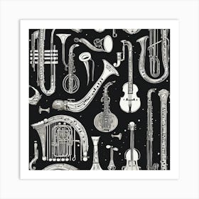 Musical Instruments Art Print