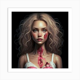 Butchered Barbie 3 Art Print