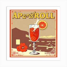 Aperol Roll Art Print