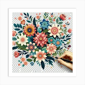 Flower Bouquet 1 Art Print