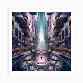 Futuristic City 16 Art Print