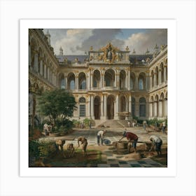 Palace Courtyard 1 Art Print