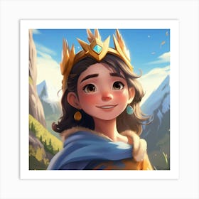 Princess In The Mountains Art Print