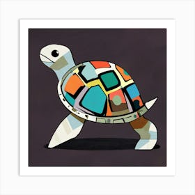 Abstract modernist Turtle Art Print