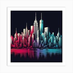 New York City Canvas Art 2 Art Print